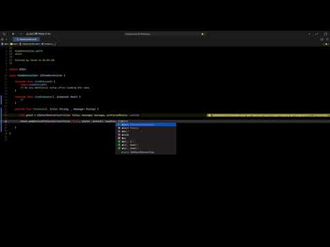 How to create an Alert in Swift iOS App Xcode UIAlertController