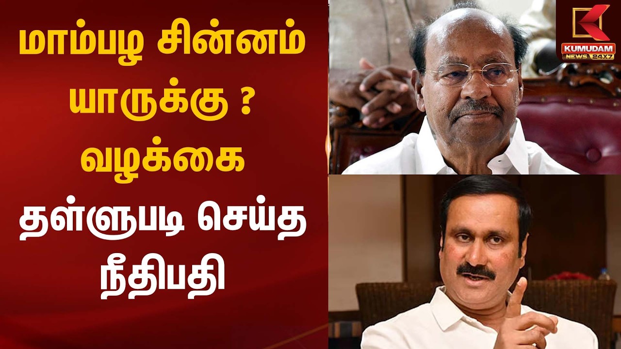 மாம்பழ சின்னம் யாருக்கு ? வழக்கை தள்ளுபடி செய்த நீதிபதி  | PMK | Madras High Court |  Kumudam News