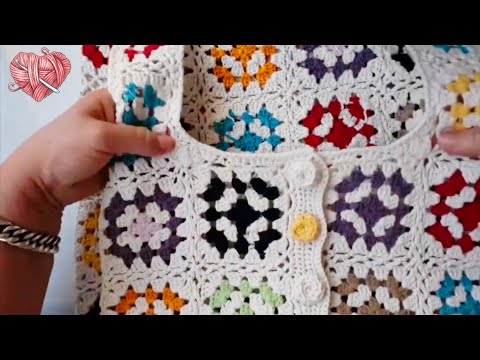 2025 Trend Crochet Set | Square Motif Crochet & Skirt