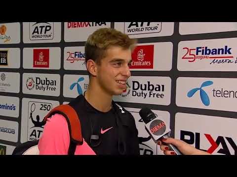 Adrian Andreev (WC/16-year-old., ITF №23) vs. Denis Istomin 3-6, 4-6 Sofia Open (R32) 06.02.2018.