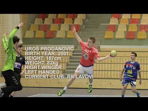 Uros Prodanovic Handball Goals & Highlights (Right winger)