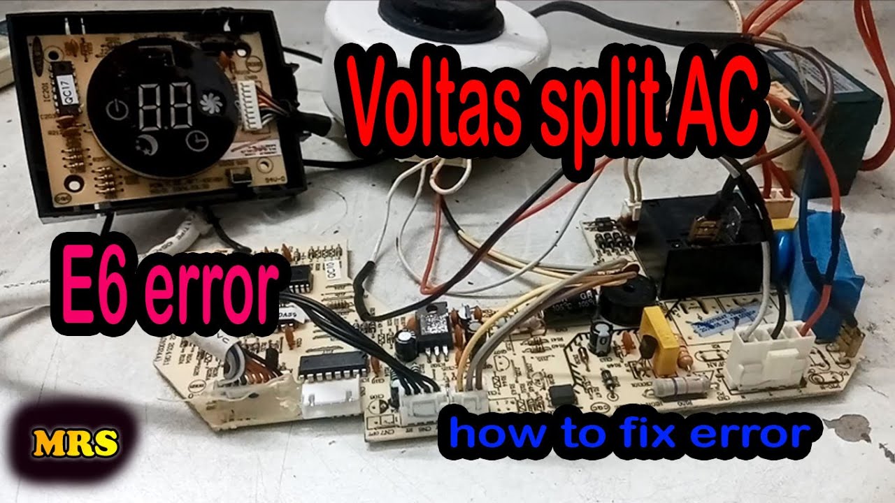 Voltas Split AC E6 error  - it is fixed