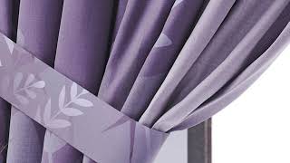 Комплект штор «Ренемерс (фиолетовый)» — видео о товаре