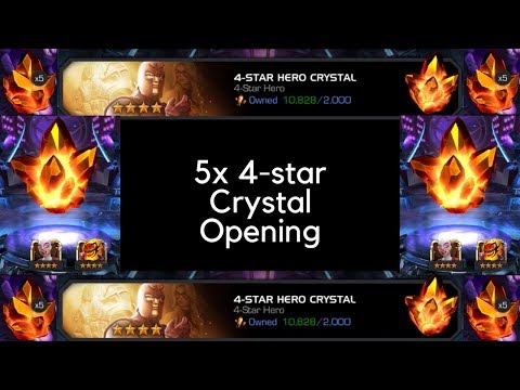 5x 4-star Crystal Opening! Hype Train! - 4-Star Opening - Marvel Contest of Champions