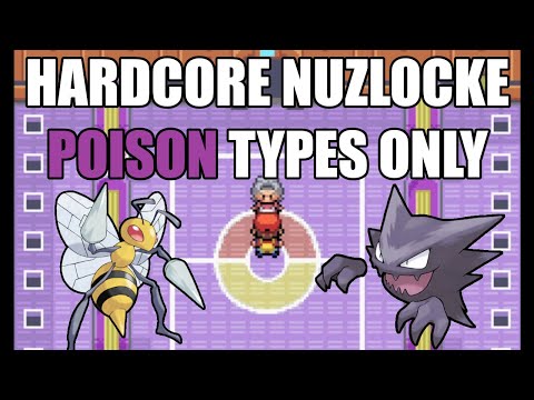 Pokémon FireRed Hardcore Nuzlocke - Poison Type Pokémon Only! (No items, No overleveling)
