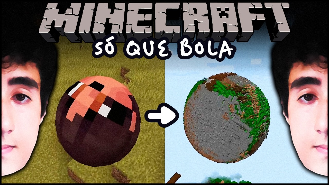 MINECRAFT, só que sou uma BOLA ⚽