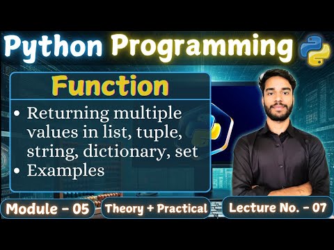 L 5 7 Returning Multiple Values List Tuple String Dictionary Python