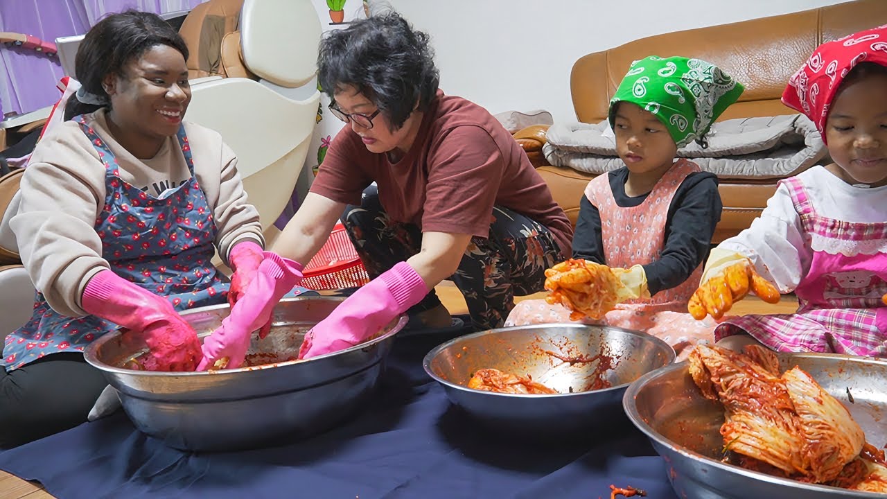 Making Kimchi with my Korean Mother-In-Law