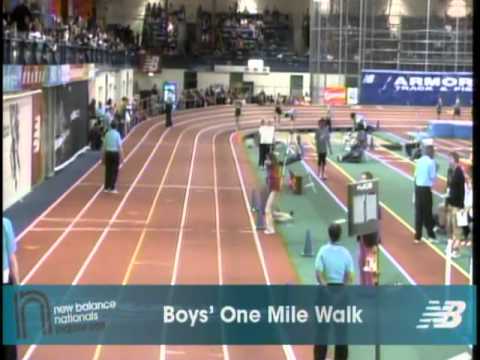 Boys Mile Race Walk - New Balance Indoor Nationals 2011