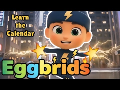 Learn the Months for kids | January to December | Eggbrids 