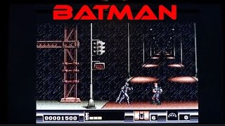 Batman playing (badly) on the Mega Drive / Genesis