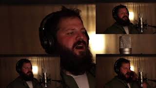 Singer does four part harmony by himself a capella- The Auld Triangle