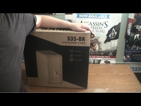 Sama S35 BK Black Dual USB 3 0 ATX Mid Tower Computer Case with 1 x 120mm Fan x Unboxing