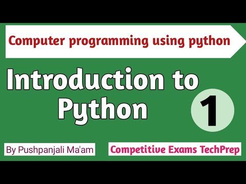 Lec 1 1 Introduction to Python in Hindi