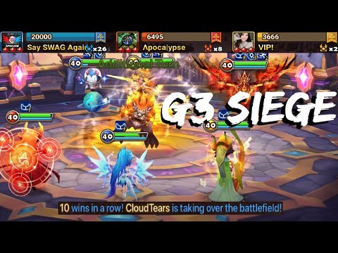 Savannah, STOP Proccing!!  Say SWAG Again vs. Apocalypse and VIP! (G3 Siege - Summoners War)
