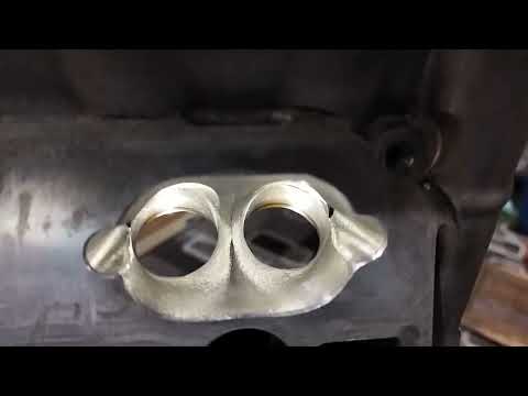 Volkswagen golf cylinder head intake porting satin finish