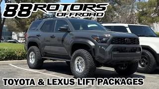 Toyota 4Runner & Land Cruiser 250 Lift Packages, Wheels, & 35 Tires!