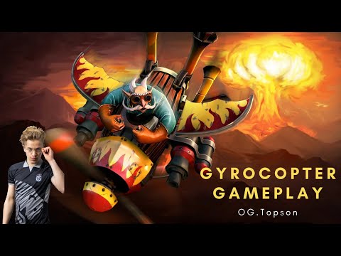 OG.Topson - Gyrocopter Carry | Player Perspective - Dota 2 Gameplay