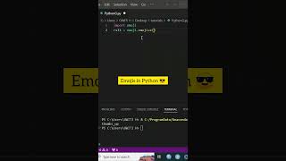 Use Emojis in Python Code #shorts
