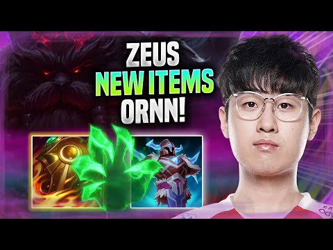 ZEUS TRIES ORNN WITH NEW ITEMS! - T1 Zeus Plays Ornn TOP vs Renekton! | Preseason 2022
