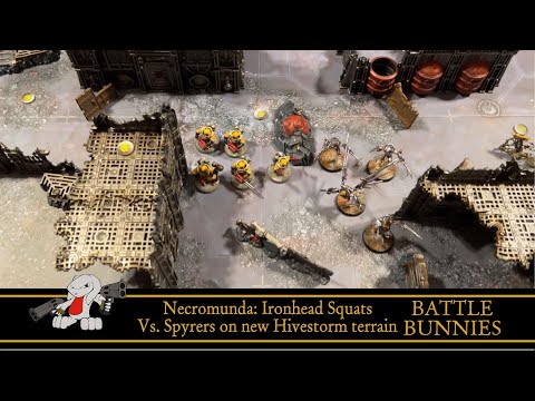 Necromunda Battle Report on New Kill Team Hivestorm Terrain. Squats Vs Spyrers. Ghast Harvest!