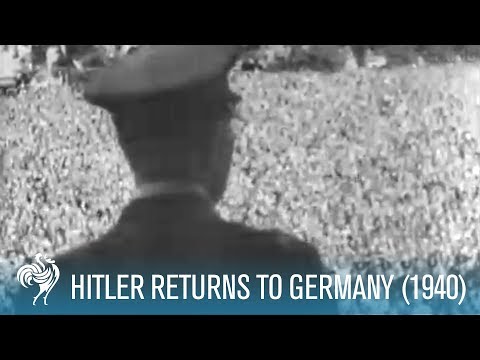 Hitler Returns To Germany From France (1940) | British Pathé