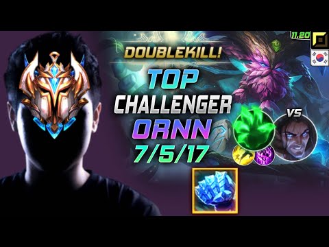 Challenger Ornn TOP vs Sylas - 챌린저 탑 오른 템트리 룬 서리불꽃 착취 オーン Орн 山隐之焰 鄂爾 - KR 11.20