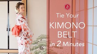 Tie Your Kimono Obi Belt in 2 Minutes!
