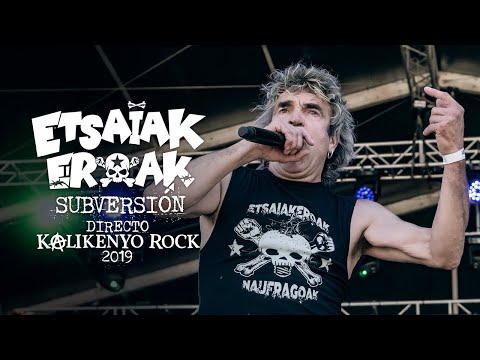 Etsaiakeroak - Subversión antimilitar (Etsaiak) (Directo Kalikenyo Rock 2019)