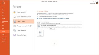 How to create a movie using Power Point.