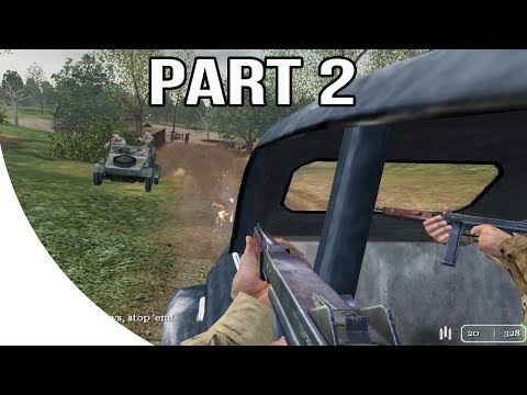 Call of Duty 1 Gameplay Walkthrough Part 2 - American Campaign - Route N13