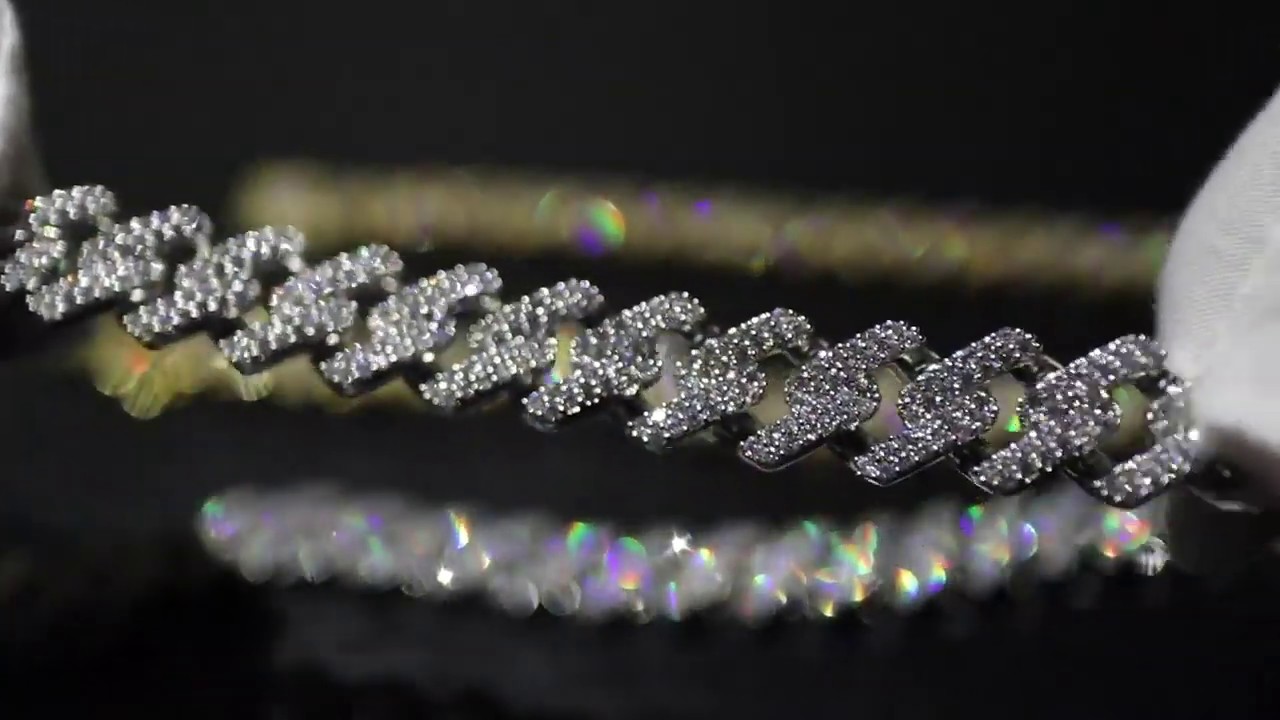 Ezynap 14mm Diamond Prong Cuban Chain