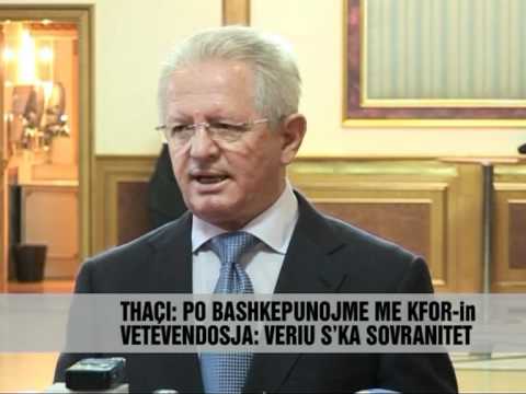Thaçi: Mbështesim aksionet e KFOR - Vizion Plus - News - Lajme