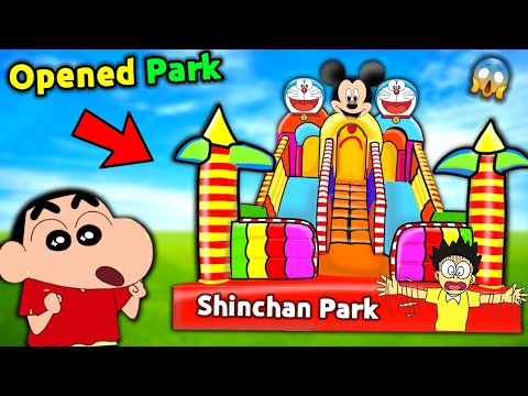 Shinchan Opened Park 😱 || Funny Game Roblox 😂