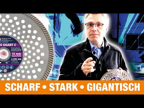 Diamanttrennscheibe für Dachziegel, Schiefer, Granit, Beton | Scharf - Stark - Gigantisch