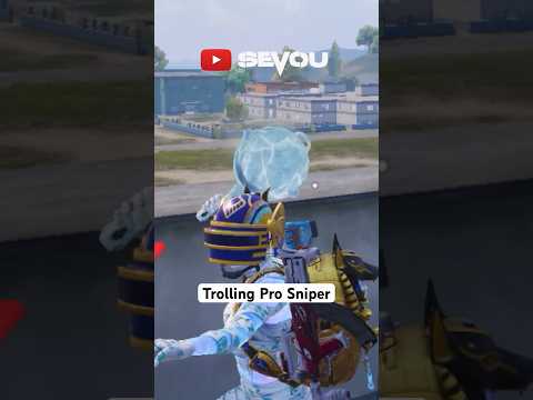 Trolling pro sniper 😂 #pubgm #pubgmobile #sevou #Levinho #bgmi #pubgmobile