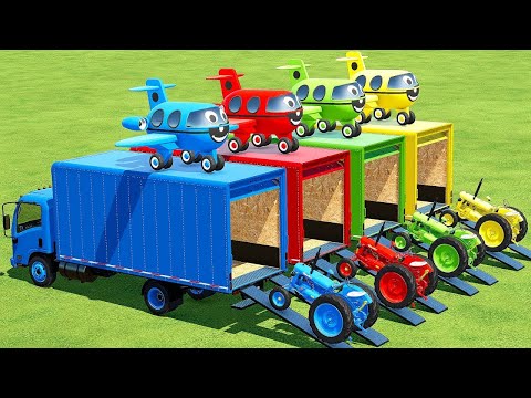 TRANSPORTING COWS WITH COLORED ISEKI TRACTORS & MAN TRUCKS - Farming Simulator 22