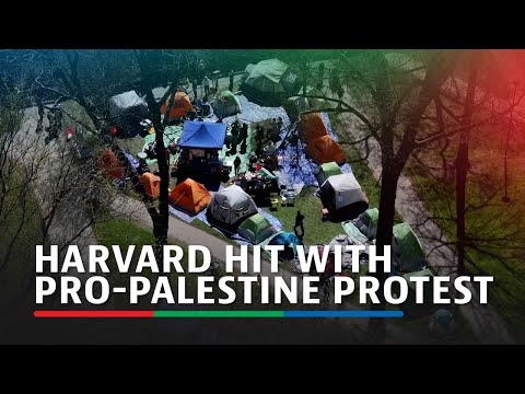 Drone video shows pro-Palestinian camp protest at Harvard ABS CBN News