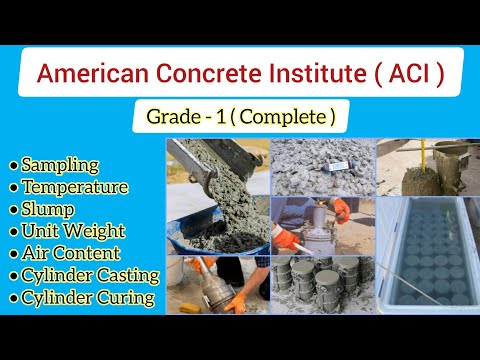 American Concrete Institute ACI Grade 1 | Complete Course | All About Civil Engineer