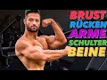 Mein Volumen für OPTIMALEN Muskelaufbau! (Brust, Rücken, Schultern, Arme & Beine)
