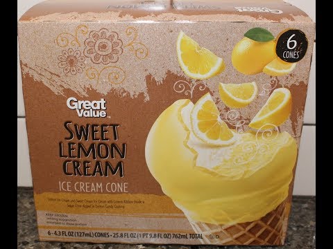 Great Value Sweet Lemon Cream Ice Cream Cone Review