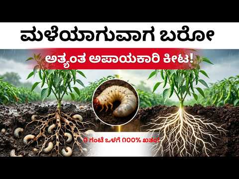 ಗೊಣ್ಣೆ ಹುಳು 100% ಕಂಟ್ರೋಲ್! 1 ಗಂಟೆಯಲ್ಲಿ ದಮ್ಮಾದ್ ರಿಸಲ್ಟ್! | White Grub Control