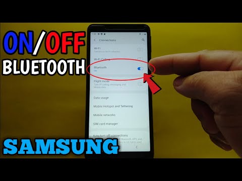 How to turn ON/OFF bluetooth on Samsung Galaxy A01 Core