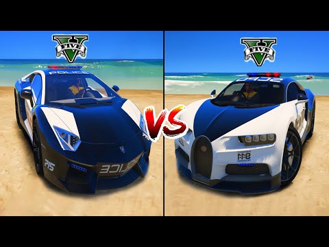 Police Lamborghini vs Police bugatti in GTA 5 - which is best?