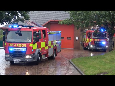 Blackpool Fire Station Double Turnout - Lancashire Fire And Rescue Service