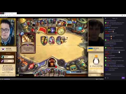 Kinguin - Massan (Warrior) vs Kolento (Warlock) match 1 - Hearthstone January 2015