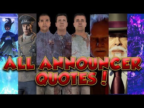 All COD Zombies Announcer Quotes - (World at War - Vanguard)