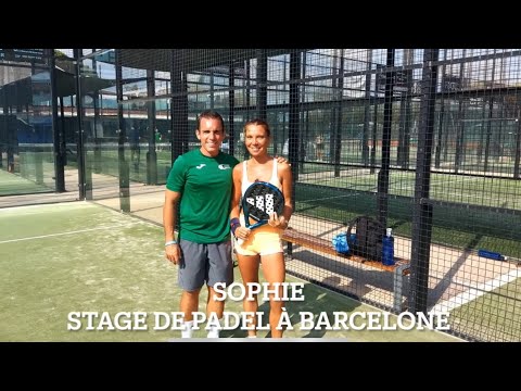 Sophie en Stage de Padel à Barcelone