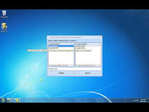 MS SQL Server Compare Two Tables Software