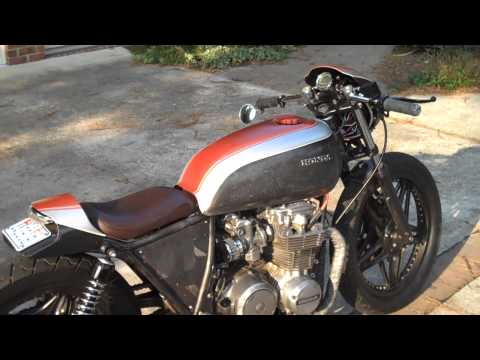 1979 Honda CB650 Custom Cafe Racer Motorcycle - Process Video Build - Rusty Knuckles, DIY